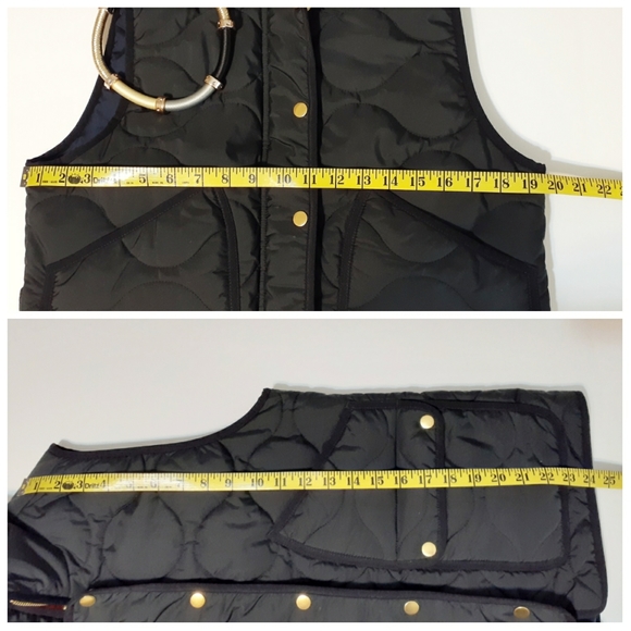 J. Crew Black Quilted Puffer Vest - Picture 8 of 9